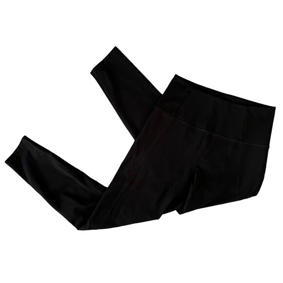 Girlfriend Collective Black Compressive High Rise Leggings 7/8 Length Sz Small - Picture 1 of 5